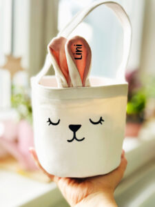 Körbchen weiß rosa